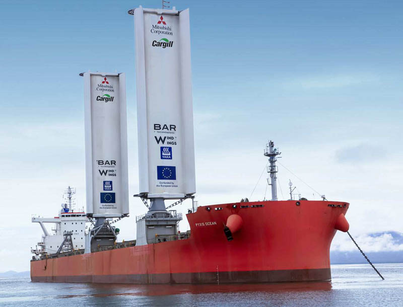 Cargill comparte el resultado del viaje inaugural del primer barco oceánico propulsado por energía eólica del mundo