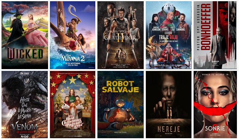 Películas Más Taquilleras De La Semana Del 22 Al 28 De Noviembre De 2024 En USA